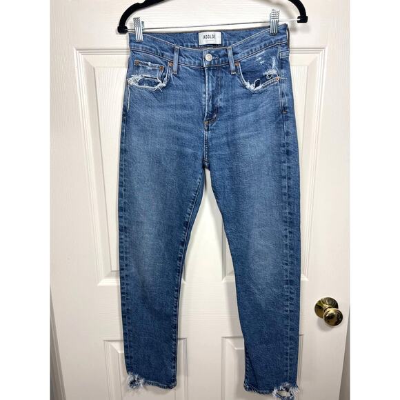 AGOLDE Toni Straight Leg Ankle Denim Jeans Distressing Women's size 26 - Picture 1 of 9